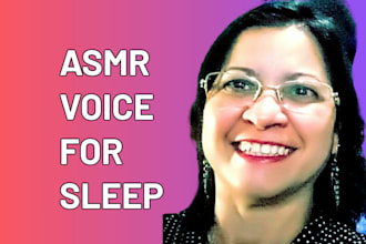 record female portuguese asmr voiceover for sleep