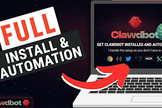 setup install clawbot, openclaw and high performance website