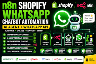 build automated shopify store shopify api integration whatsapp chatbot wa api