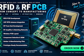 rfid pcb design, rf front end, uhf antenna, custom wireless hardware solutions