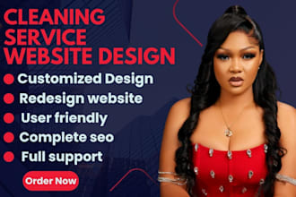design cleaning service website, office cleaning, booking koala website