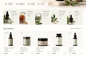 design custom website for your cbd vape hemp oil weed brand