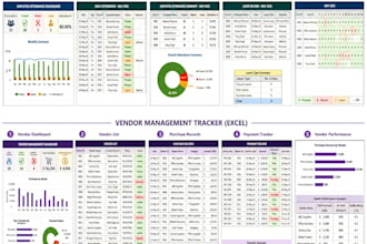 create professional excel spreadsheet, tracker and report