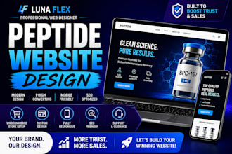 design fda compliant peptide website, supplement sarms store