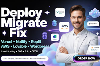 deploy migrate vercel to netlify, hipaa replit to aws cloud lovable to wordpress