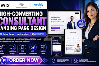 design swipe page landingi  convertri consultant landing page website