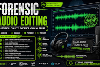 forensic audio editing sound repair audio cleanup voice restoration remove noise