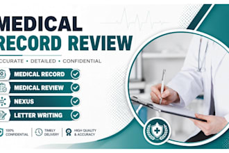 organize and create clear summaries of medical records personal statements