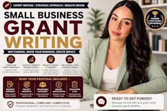 write a small business grant proposal for startup or morty funding