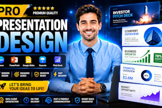 redesign canva slides, pitch deck, powerpoint, google slides, keynote