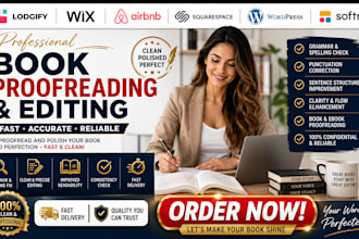 proofread and polish your book to perfection fast and clean now