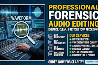 forensic audio cleanup detect background voice audio enhancement noise and echo