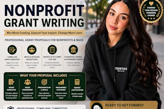write a nonprofit grant proposal and funding application for ngo