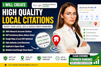 google map citations, local SEO for website and gmb ranking