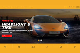 design auto part store automotive website  auto part website  automotive store