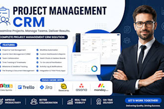 setup project management zoho sprints trello jira basecamp asana monday CRM