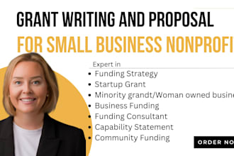 write winning small business grant proposal and funding application