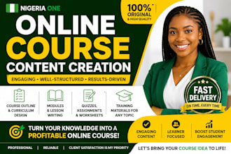 create online course content,elearning course, course creation,lesson plan