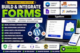 build contact form 7 google forms jotform typeform wpform integration