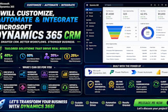 customize, automate and integrate microsoft dynamics 365 CRM
