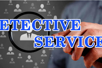 provide private detective, background check, osint, and find someone