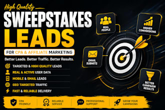 provide first hit sweepstaks leads, timeshare leads, banks leads USA, UK, canada