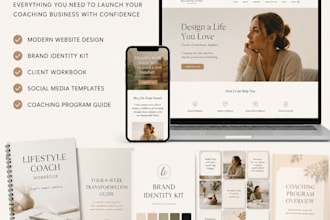 design a stunning lifestyle coach website to grow your brand