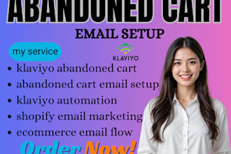 setup abandoned cart email automation optimize shopify klaviyo sign up form