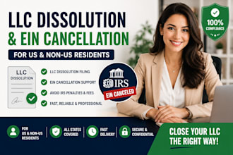 do llc dissolution and ein cancellation for US and non US residents