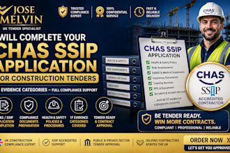 complete your chas ssip application, construction tenders 17 evidence categories