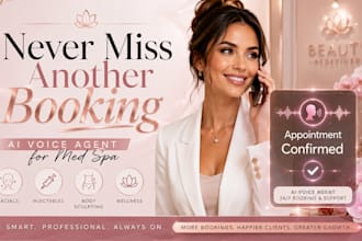 build ai voice agent for med spa calls leads appointment booking