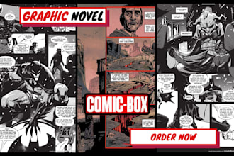 draw graphic novel comic book manga webtoon art webcomic action comic cover
