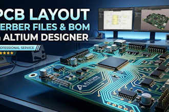 design pcb layout gerber files and bom expert in altium designer