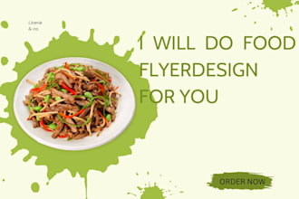 design eye catching food flyer design