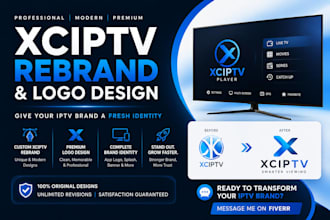 rebrand xciptv app with your name and logo