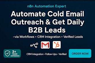 n8n cold email outreach and b2b lead generation with n8n