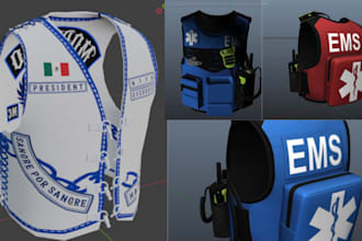 do fivem clothing, eup, mc kuttes, vests and ems for fivem roleplay server