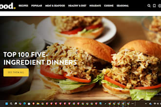 create food recipe cooking website food blog recipe book design