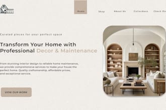 home decor shopify store furniture store interior design droppshipping store