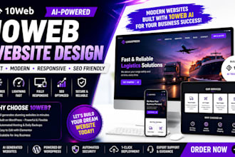 create a modern 10web ai wordpress website for your business
