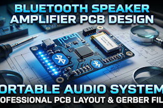 develop bluetooth speaker amplifier pcb for portable audio systems
