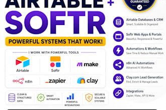 create softr web app with airtable database integration