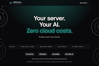 install a private ai on your server with ollama and a clean chat UI