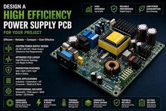 design a high efficiency power supply pcb for your project