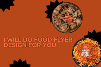create food flyer design for you