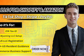 create US llc for shopify amazon and tiktok shop sellers
