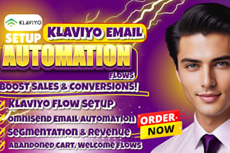 setup klaviyo email marketing flows abandoned cart welcome series popup shopify