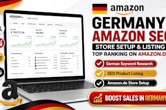 do germany amazon store setup, product listing and germany amazon seo listing