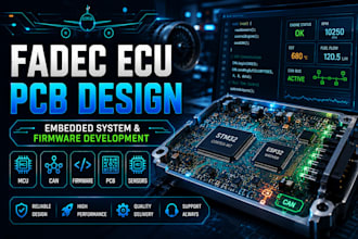 design fadec ecu pcb, develop embedded systems, mcu firmware, avionics hardware