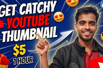 design amazing clickbait youtube thumbnails